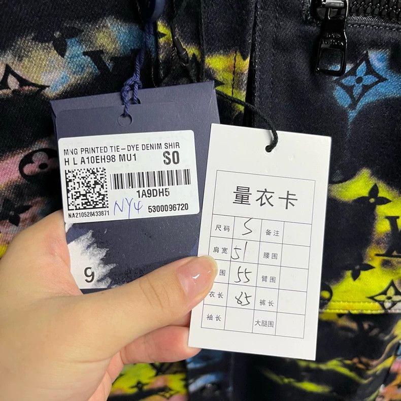 Louis Vuitton Black Denim Long Sleeve Shirt -dmc