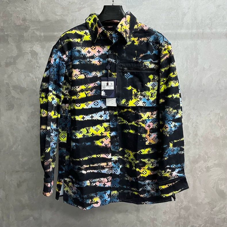 Louis Vuitton Black Denim Long Sleeve Shirt -dmc