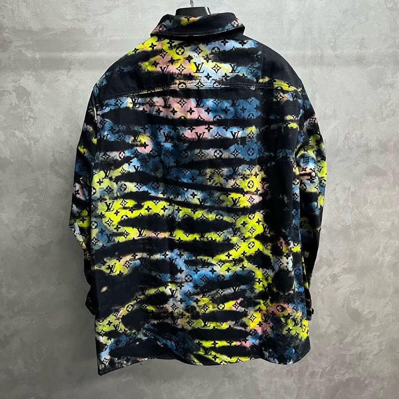 Louis Vuitton Black Denim Long Sleeve Shirt -dmc