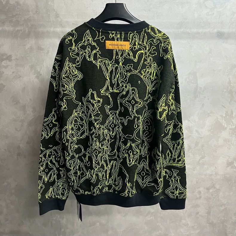 Louis Vuitton Louis Vuitton Black Logo Pattern Crewneck Sweater -dmc Size US XXL / EU 58 / 5 - 3 Thumbnail
