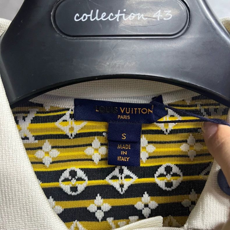 Louis Vuitton Louis Vuitton White Logo Short Sleeve Polo -dmc Size US S / EU 44-46 / 1 - 4 Thumbnail