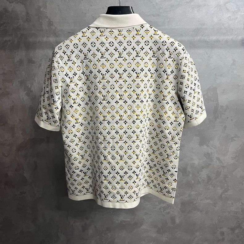 Louis Vuitton Louis Vuitton White Logo Short Sleeve Polo -dmc Size US S / EU 44-46 / 1 - 3 Thumbnail