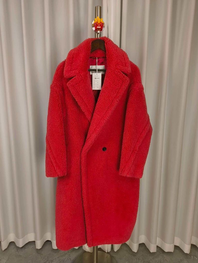 Max Mara Maxmara Teddy Pink Long Coat -dmc Size US M / EU 48-50 / 2 - 2 Thumbnail