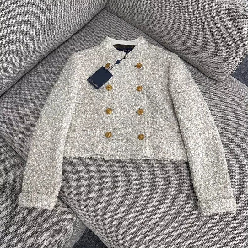 Louis Vuitton Louis Vuitton Tweed Double-Breasted Jacket -dmc Size US M / EU 48-50 / 2 - 2 Thumbnail