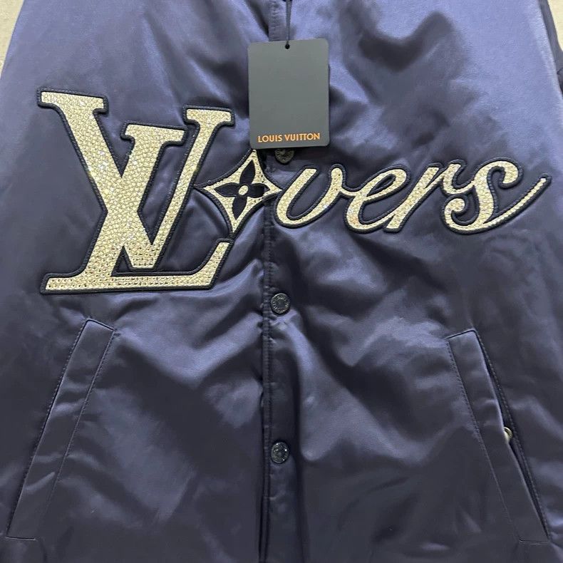 Louis Vuitton Louis Vuitton Diamond Letter Bomber Jacket -dmc Size US XL / EU 56 / 4 - 4 Thumbnail
