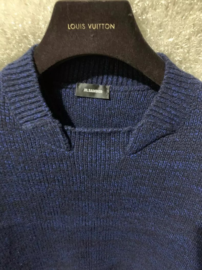 Jil Sander Jil Sander Men's Thick Blue Sweater -dmc Size US M / EU 48-50 / 2 - 3 Thumbnail