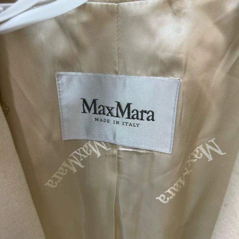 Vintage Maxmara White Cashmere Long Coat -dmc Size US M / EU 48-50 / 2 - 4 Thumbnail