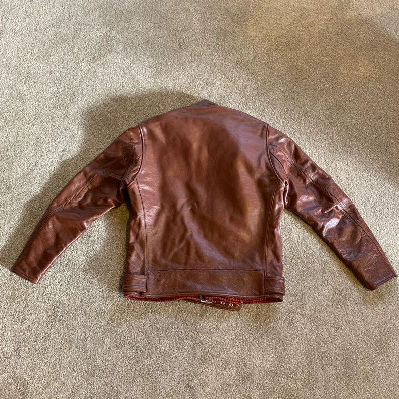 The Real McCoy's Toys Mccoy Brown Leather Biker Jacket -dmc Size US M / EU 48-50 / 2 - 6 Thumbnail