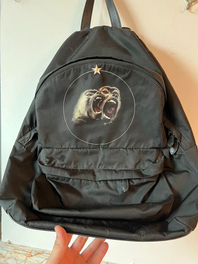 Givenchy Givenchy Bear Print Black Backpack -dmc Size ONE SIZE - 3 Thumbnail
