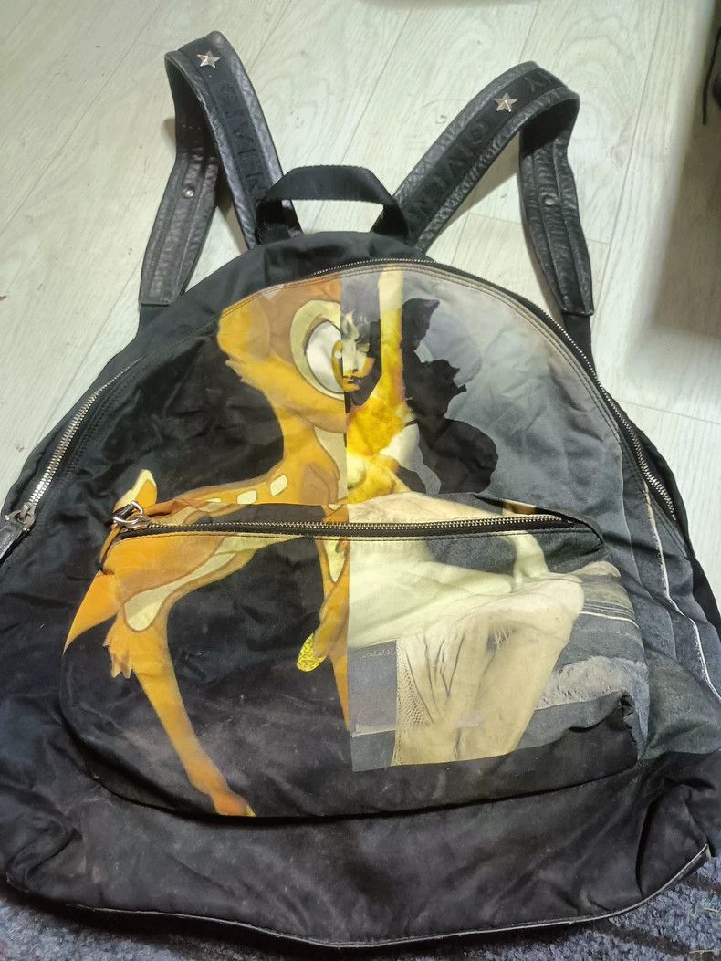 Givenchy Givenchy Deer Print Nylon Backpack -dmc Size ONE SIZE - 2 Thumbnail
