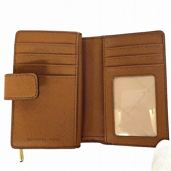 Michael Kors Michael Kors Michael Kors Jet Set Travel PVC Coated Canvas Wallet Canvas Short Wallet 35F8GTVF2B Size ONE SIZE - 3 Thumbnail