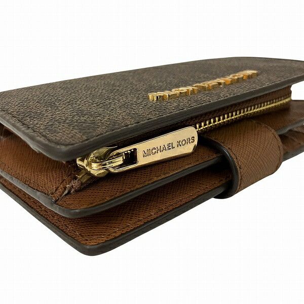Michael Kors Michael Kors Michael Kors Jet Set Travel PVC Coated Canvas Wallet Canvas Short Wallet 35F8GTVF2B Size ONE SIZE - 7 Thumbnail