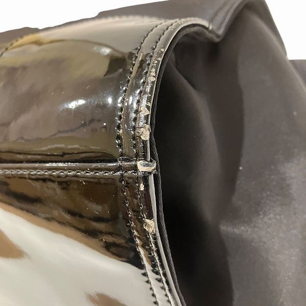 Tory Burch Tory Burch Tory Burch Ella Nylon Patent Leather 2way Bag Enamel Tote Bag Size ONE SIZE - 7 Thumbnail