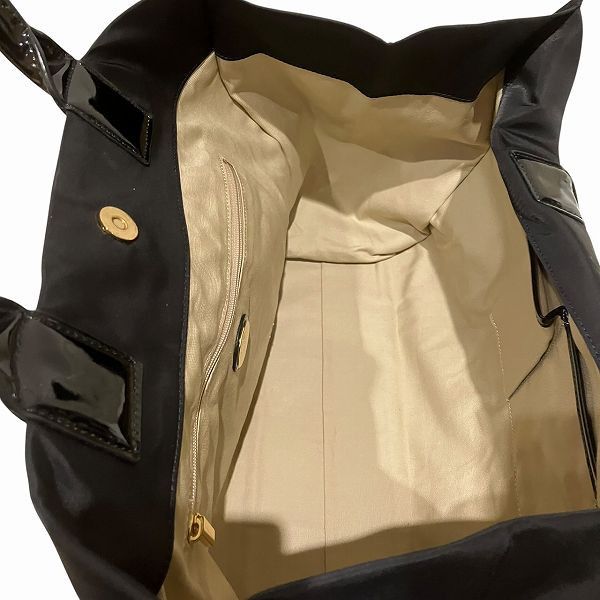 Tory Burch Tory Burch Tory Burch Ella Nylon Patent Leather 2way Bag Enamel Tote Bag Size ONE SIZE - 5 Thumbnail