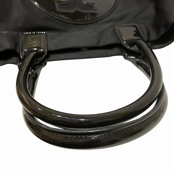 Tory Burch Tory Burch Tory Burch Ella Nylon Patent Leather 2way Bag Enamel Tote Bag Size ONE SIZE - 8 Thumbnail
