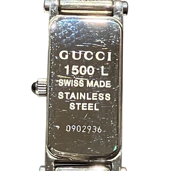 Gucci Gucci Gucci 1500L Stainless Steel Watch Metal Quartz 1500L Size ONE SIZE - 5 Thumbnail