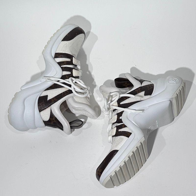 Louis Vuitton Louis Vuitton Thick-Soled High-Top Sneakers 0089 Size US 5.5 / EU 38 - 2 Thumbnail