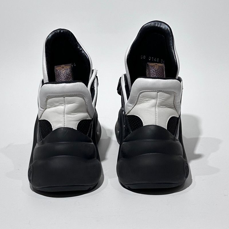 Louis Vuitton Louis Vuitton Black and White Running Shoes 0089 Size US 5.5 / EU 38 - 5 Thumbnail
