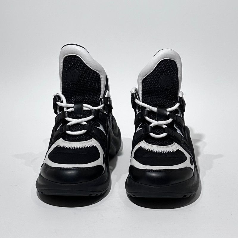 Louis Vuitton Louis Vuitton Black and White Running Shoes 0089 Size US 5.5 / EU 38 - 2 Thumbnail