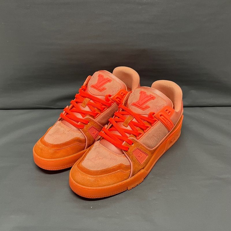 Louis Vuitton Virgil x LOUIS VUITTON Trainer Sneakers in Orange 0089 Size US 7 / EU 40 - 3 Thumbnail