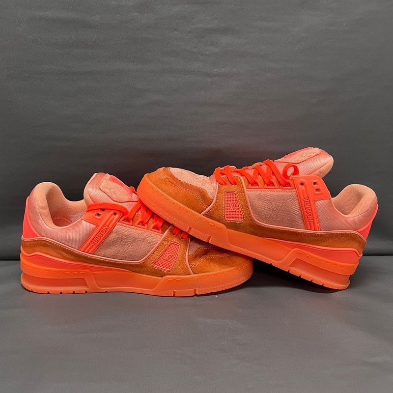 Louis Vuitton Virgil x LOUIS VUITTON Trainer Sneakers in Orange 0089 Size US 7 / EU 40 - 5 Thumbnail