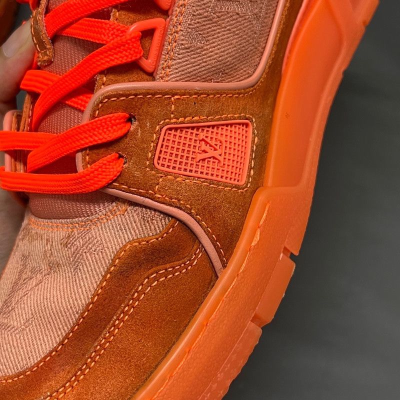 Louis Vuitton Virgil x LOUIS VUITTON Trainer Sneakers in Orange 0089 Size US 7 / EU 40 - 13 Thumbnail