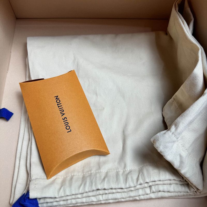 Louis Vuitton Louis Vuitton Trainer Sneakers in White and Blue 0089 Size US 9 / EU 42 - 7 Thumbnail