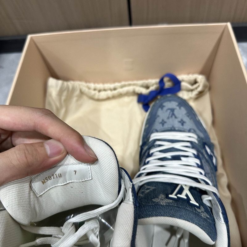Louis Vuitton Louis Vuitton Denim Trainer Low-Top Sneakers 0089 Size US 8 / EU 41 - 5 Thumbnail