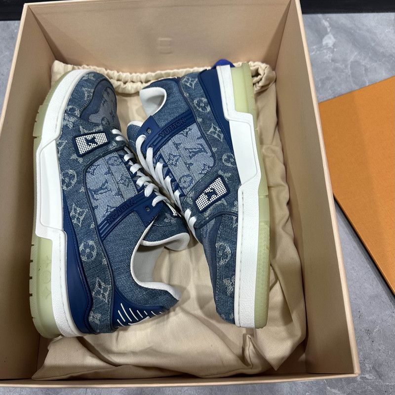 Louis Vuitton Louis Vuitton Denim Trainer Low-Top Sneakers 0089 Size US 8 / EU 41 - 6 Thumbnail
