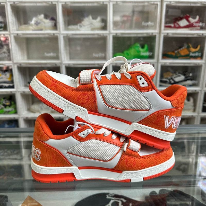 Louis Vuitton Louis Vuitton Trainer Low Top Stylish Sneakers 0089 Size US 9.5 / EU 42-43 - 7 Thumbnail