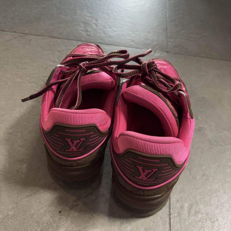 Louis Vuitton Louis Vuitton Trainer Sneakers in Rose Red 0089 Size US 7.5 / EU 40-41 - 3 Thumbnail