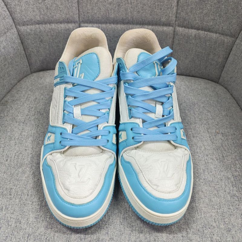 Louis Vuitton Louis Vuitton Trainer Leather Low-Top Sneakers 0089 Size US 8 / EU 41 - 2 Thumbnail