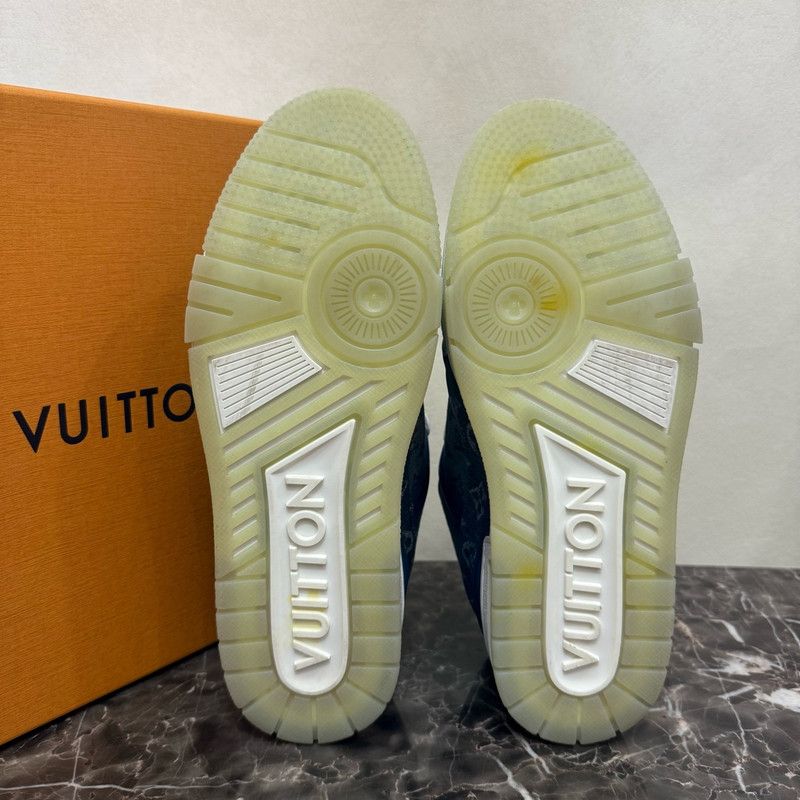 Louis Vuitton Louis Vuitton Stylish Blue Sneakers 0089 Size US 8 / EU 41 - 4 Thumbnail
