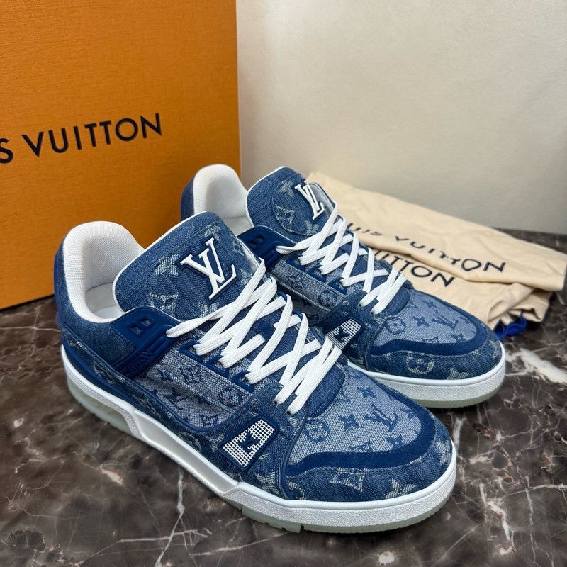 Louis Vuitton Louis Vuitton Stylish Blue Sneakers 0089 Size US 8 / EU 41 - 6 Thumbnail