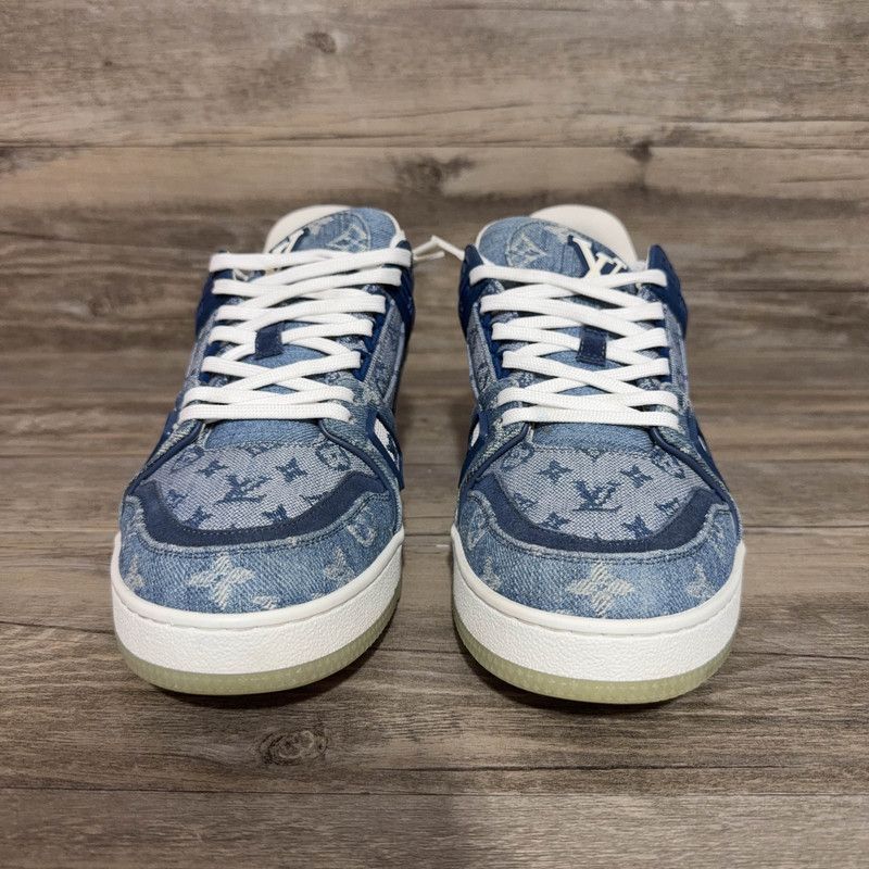 Louis Vuitton Louis Vuitton Denim Low-Top Trainer Sneakers 0089 Size US 8 / EU 41 - 2 Thumbnail