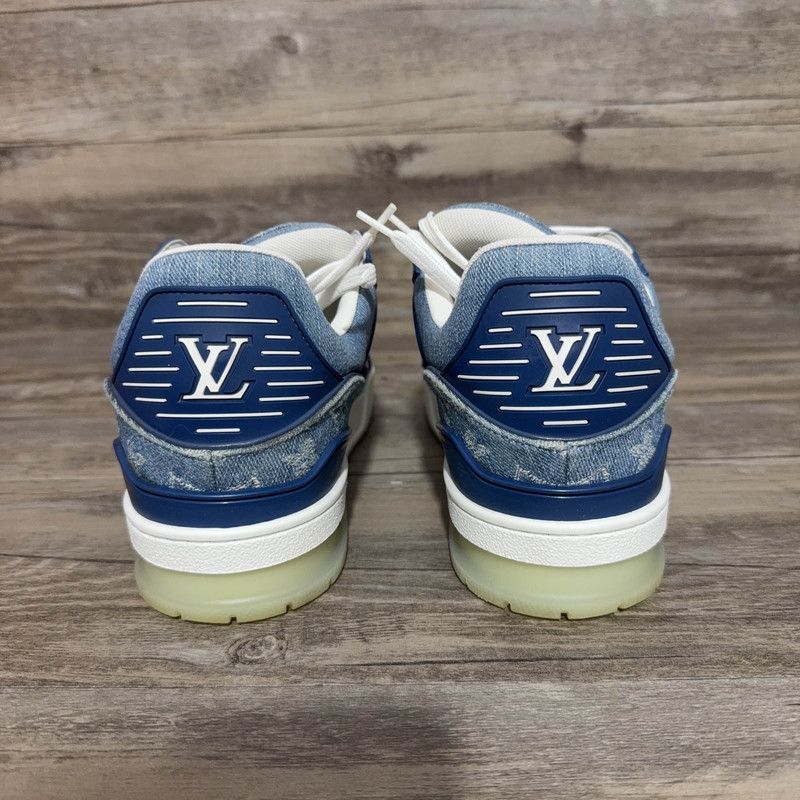 Louis Vuitton Louis Vuitton Denim Low-Top Trainer Sneakers 0089 Size US 8 / EU 41 - 3 Thumbnail