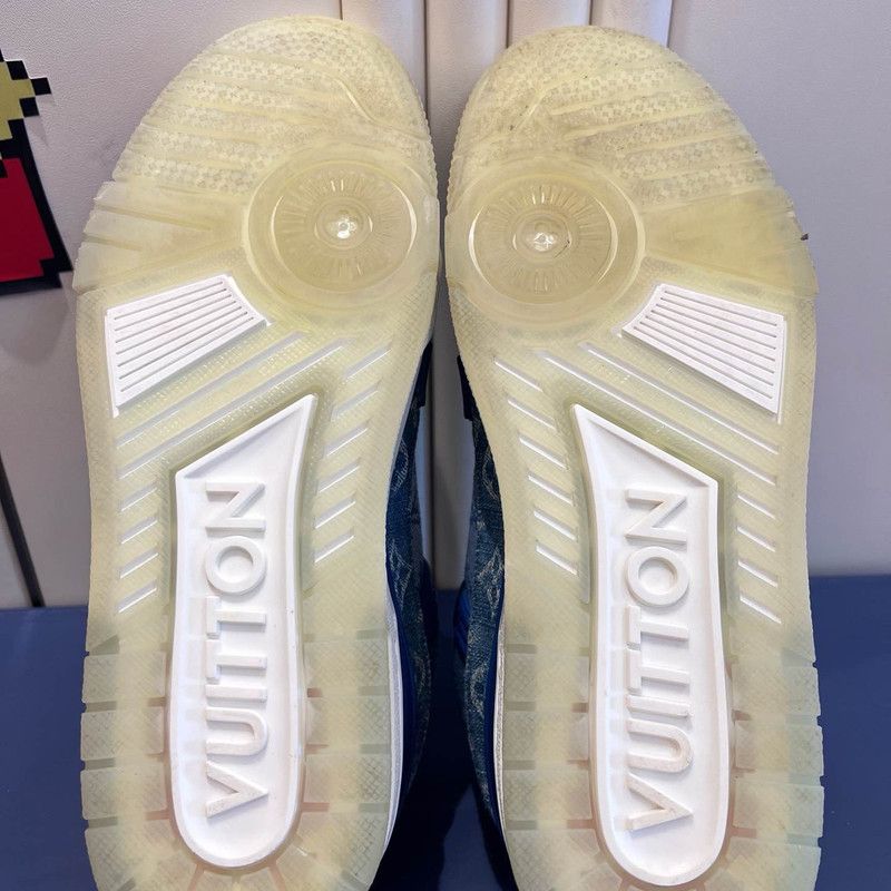 Louis Vuitton Louis Vuitton Trainer Series Blue Sneakers 0089 Size US 8 / EU 41 - 9 Thumbnail