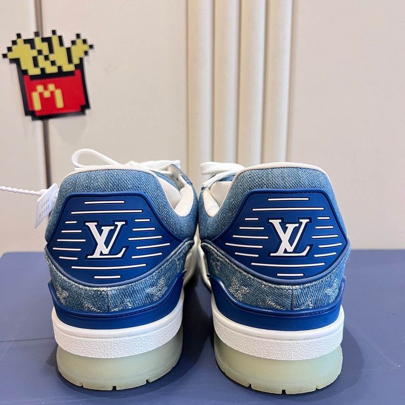 Louis Vuitton Louis Vuitton Trainer Series Blue Sneakers 0089 Size US 8 / EU 41 - 3 Thumbnail