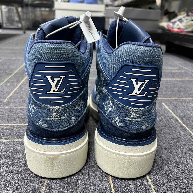 Louis Vuitton Louis Vuitton Blue Ankle Martin Boots for Men 0089 Size US 8 / EU 41 - 3 Thumbnail