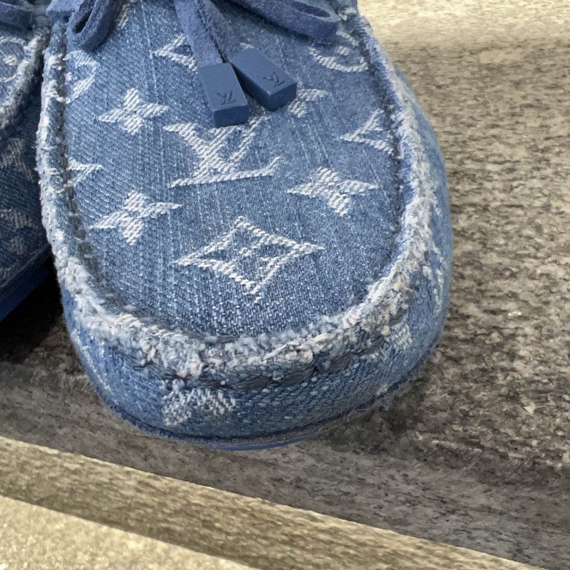 Louis Vuitton Louis Vuitton Denim Driver Moccasin Shoes for Men 0089 Size US 8.5 / EU 41-42 - 9 Thumbnail