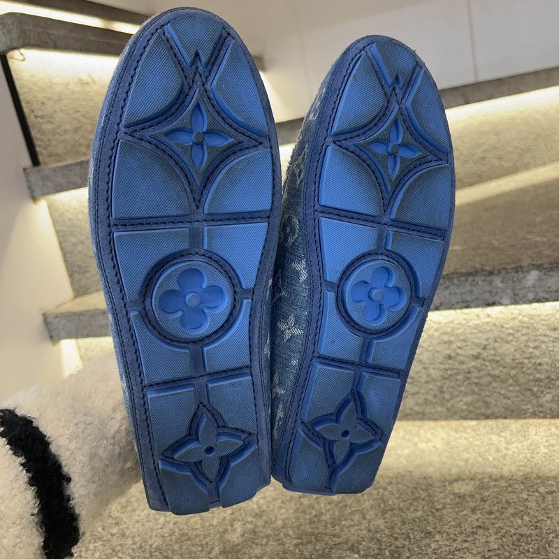 Louis Vuitton Louis Vuitton Denim Driver Moccasin Shoes for Men 0089 Size US 8.5 / EU 41-42 - 4 Thumbnail