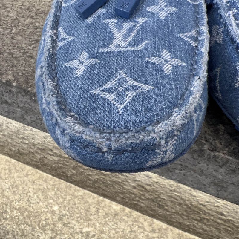 Louis Vuitton Louis Vuitton Denim Driver Moccasin Shoes for Men 0089 Size US 8.5 / EU 41-42 - 10 Thumbnail