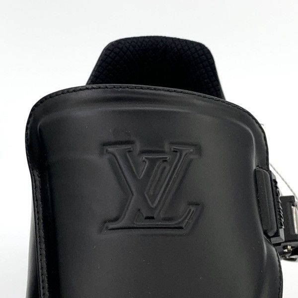 Louis Vuitton Louis Vuitton Black Leather Lifestyle Sneakers 0089 Size US 8 / EU 41 - 6 Thumbnail