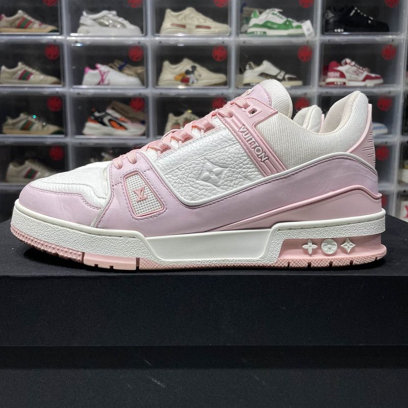 Louis Vuitton Louis Vuitton Trainer Leather Sneakers in Pink 0089 Size US 8 / EU 41 - 6 Thumbnail