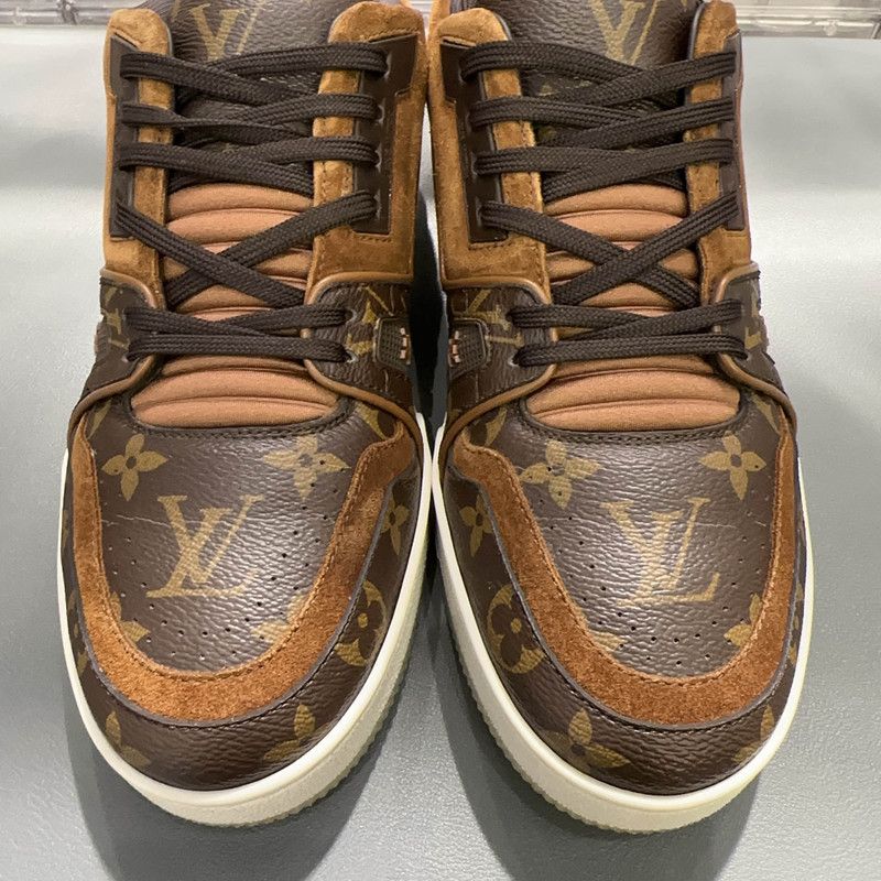 Louis Vuitton Louis Vuitton Brown Trainer Sneakers for Men 0089 Size US 8.5 / EU 41-42 - 11 Thumbnail