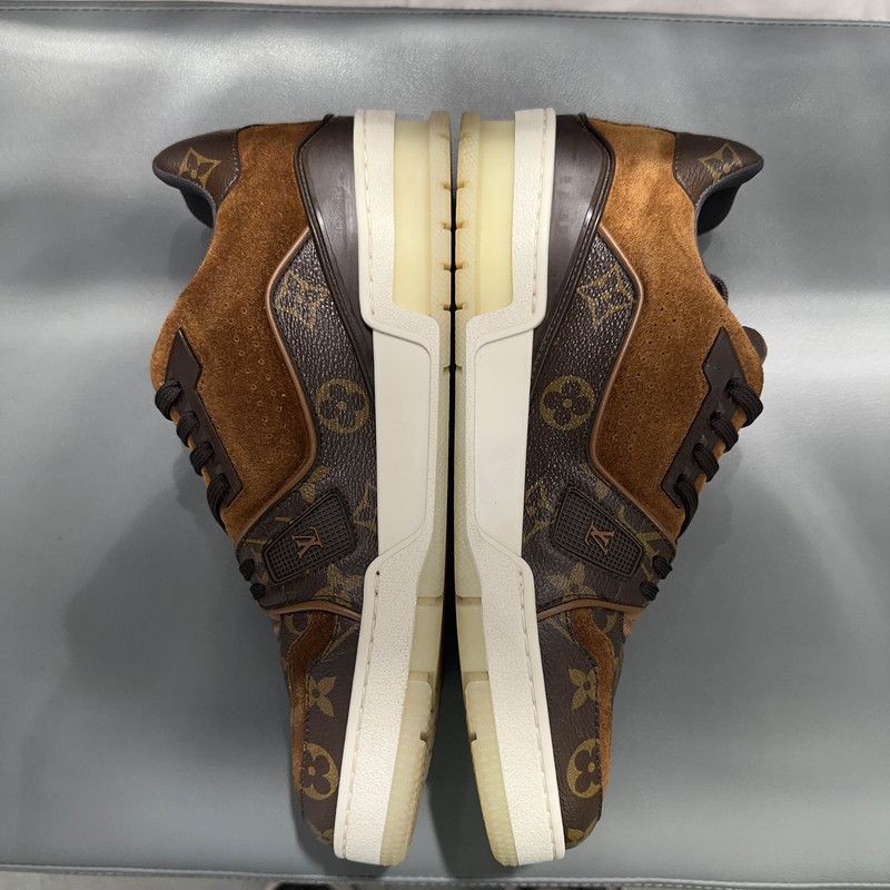 Louis Vuitton Louis Vuitton Brown Trainer Sneakers for Men 0089 Size US 8.5 / EU 41-42 - 12 Thumbnail