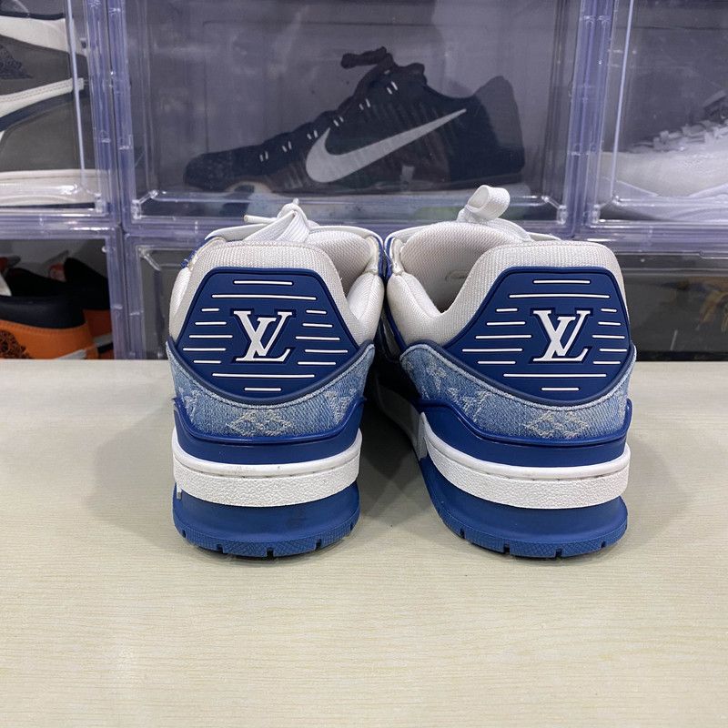 Louis Vuitton Louis Vuitton Denim Low-Top Fashion Sneakers 0089 Size US 8 / EU 41 - 3 Thumbnail