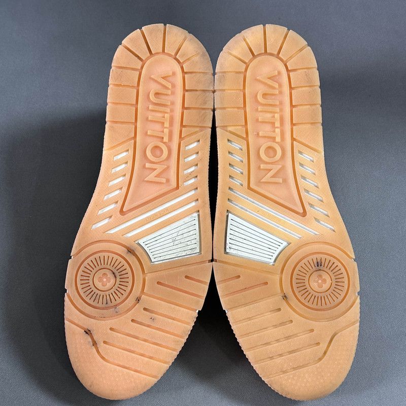 Louis Vuitton Louis Vuitton Trainer Leather Sneakers in Peach 0089 Size US 8 / EU 41 - 4 Thumbnail