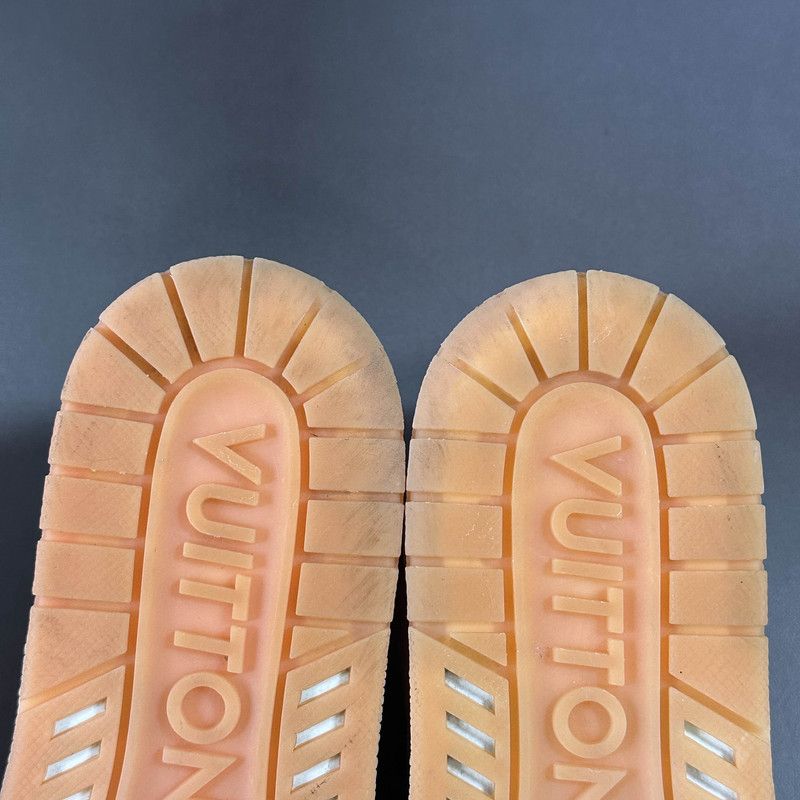 Louis Vuitton Louis Vuitton Trainer Leather Sneakers in Peach 0089 Size US 8 / EU 41 - 6 Thumbnail