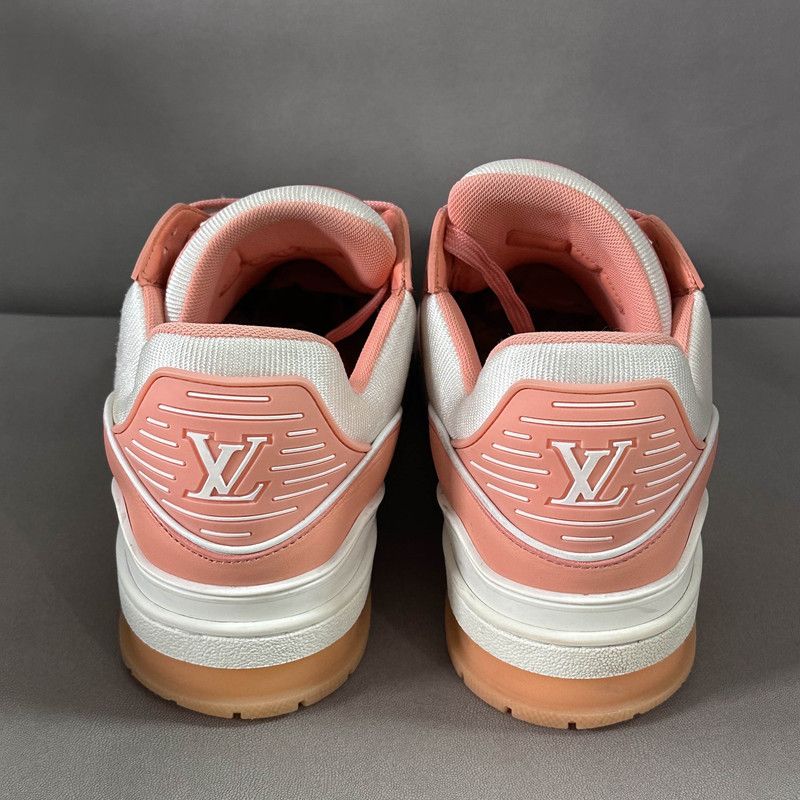 Louis Vuitton Louis Vuitton Trainer Leather Sneakers in Peach 0089 Size US 8 / EU 41 - 3 Thumbnail